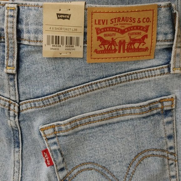 Levi's High Rise Wedgie Straight Jeans Women's Size 27 - Picture 14 of 14